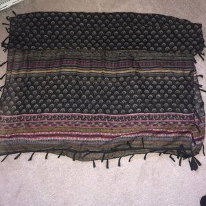 The Accessory Collective Irvine Tassel Trim Scarf